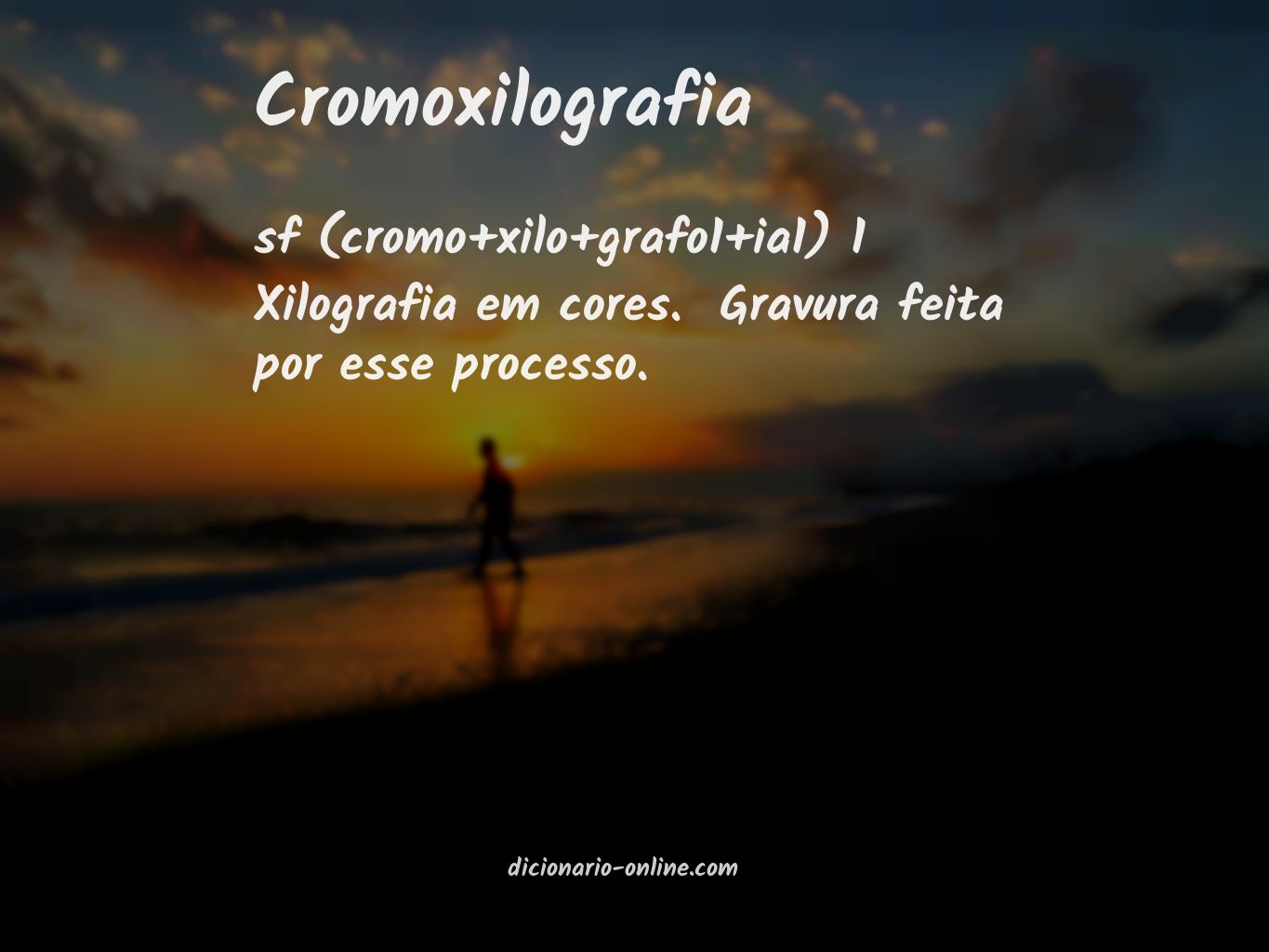 Significado de cromoxilografia