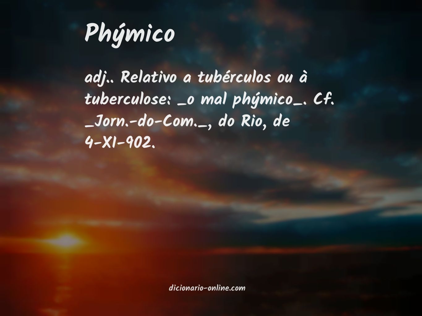 Significado de phýmico