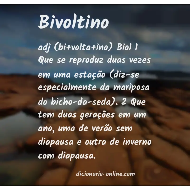 Significado de bivoltino