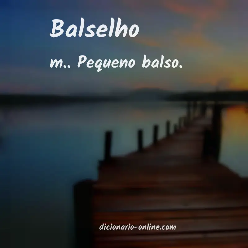 Significado de balselho