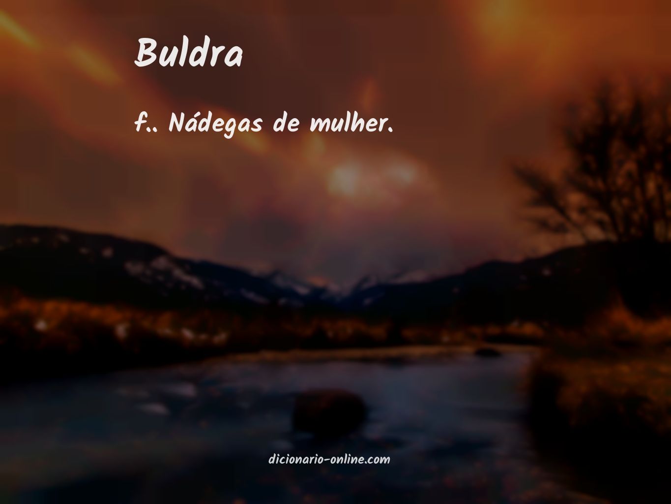 Significado de buldra