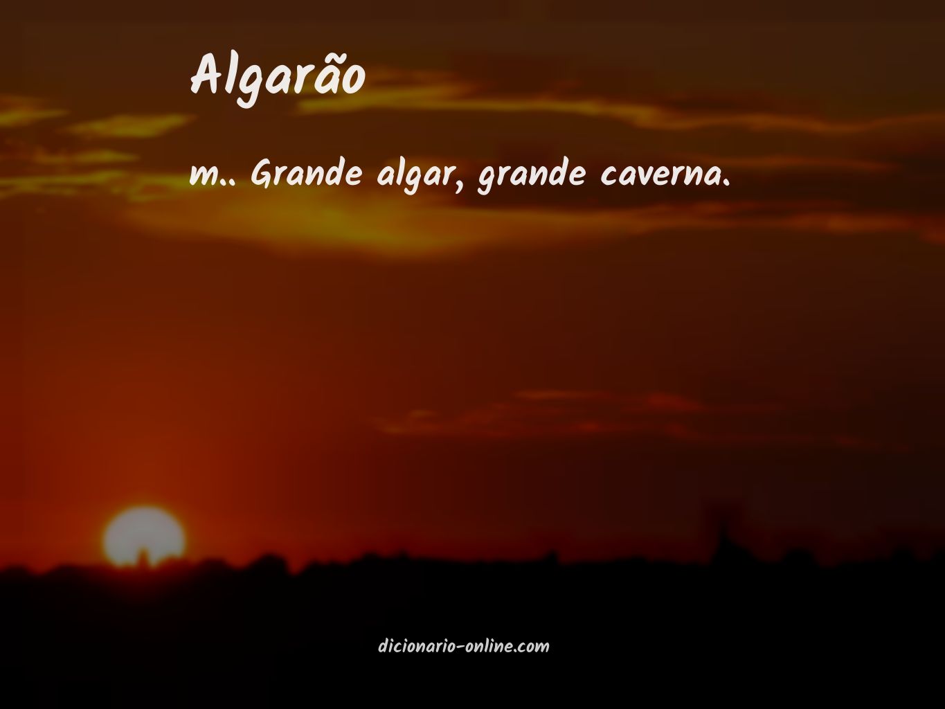 Significado de algarão