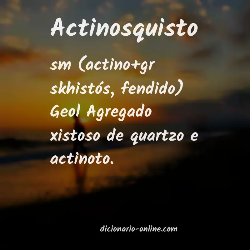 Significado de actinosquisto