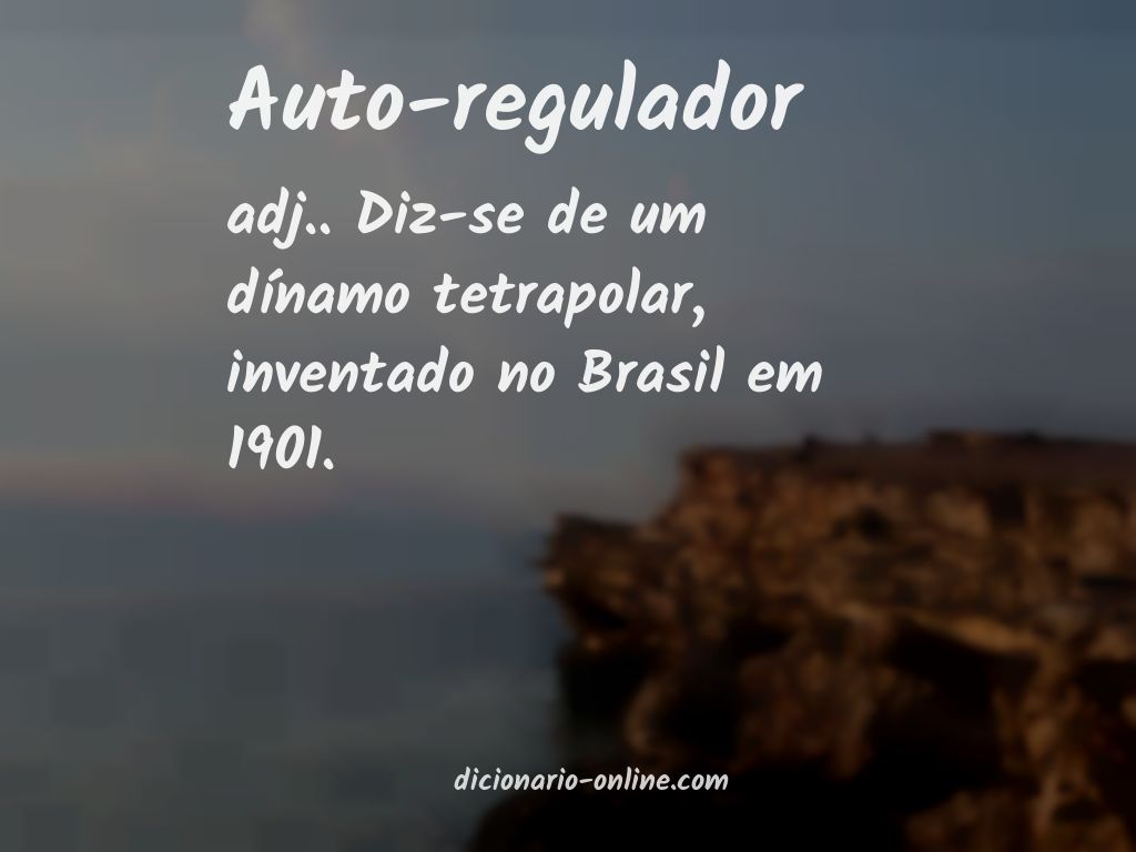 Significado de auto-regulador