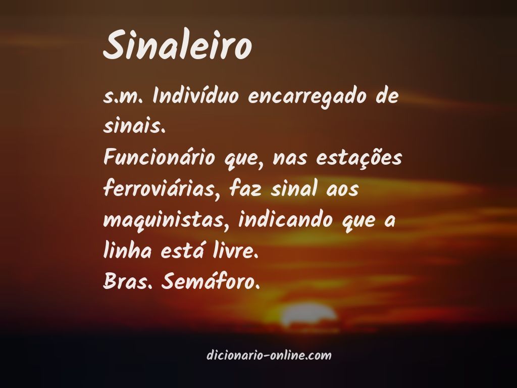 Significado de sinaleiro