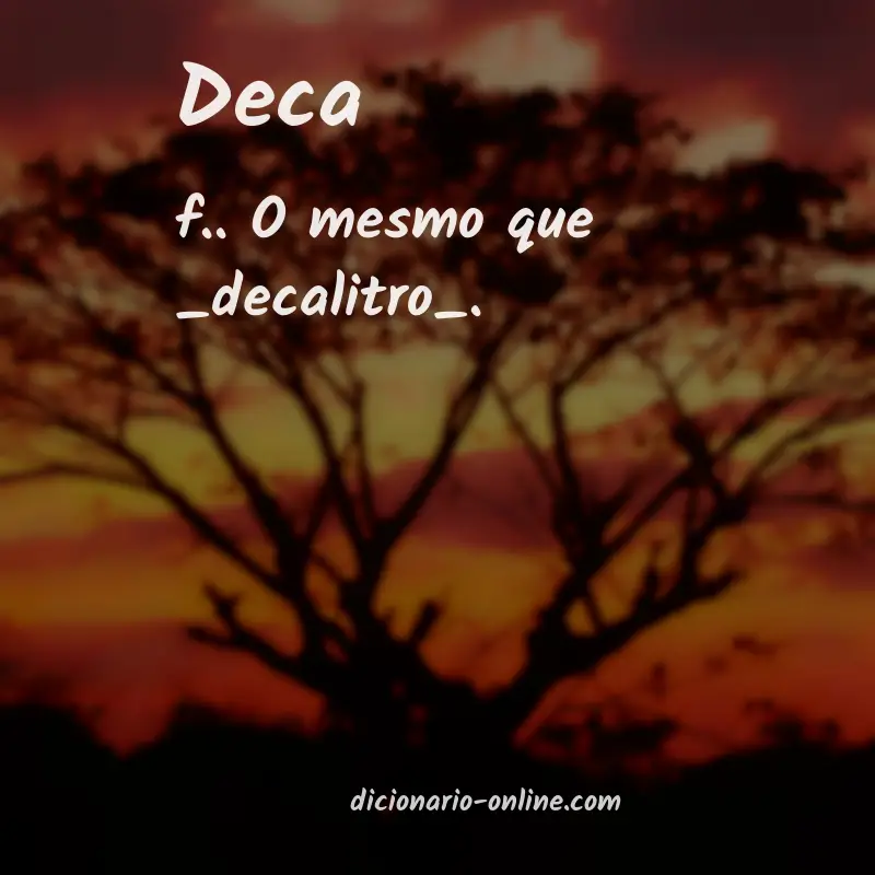 Significado de deca