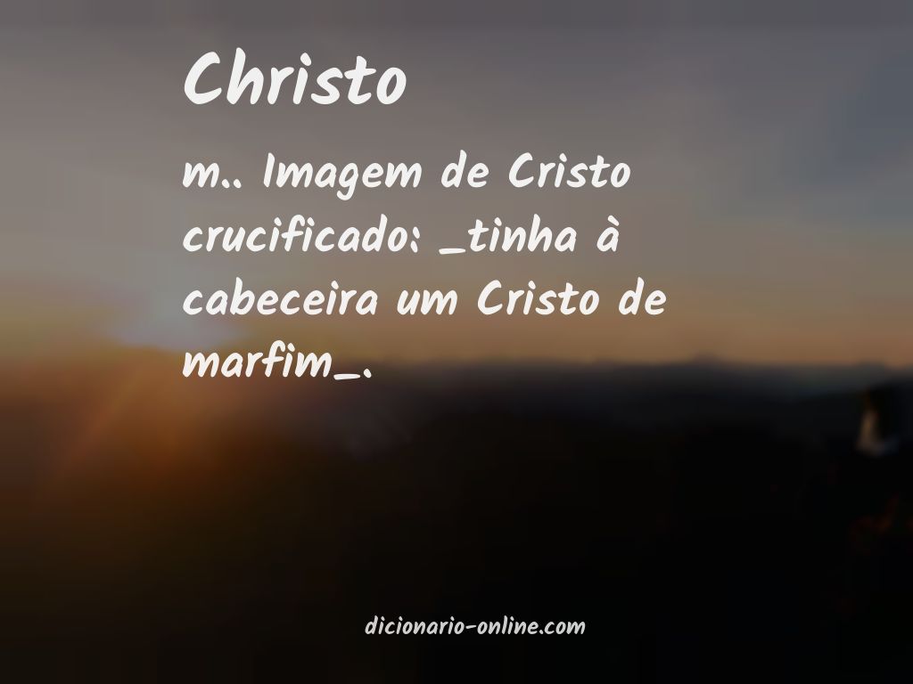 Significado de christo