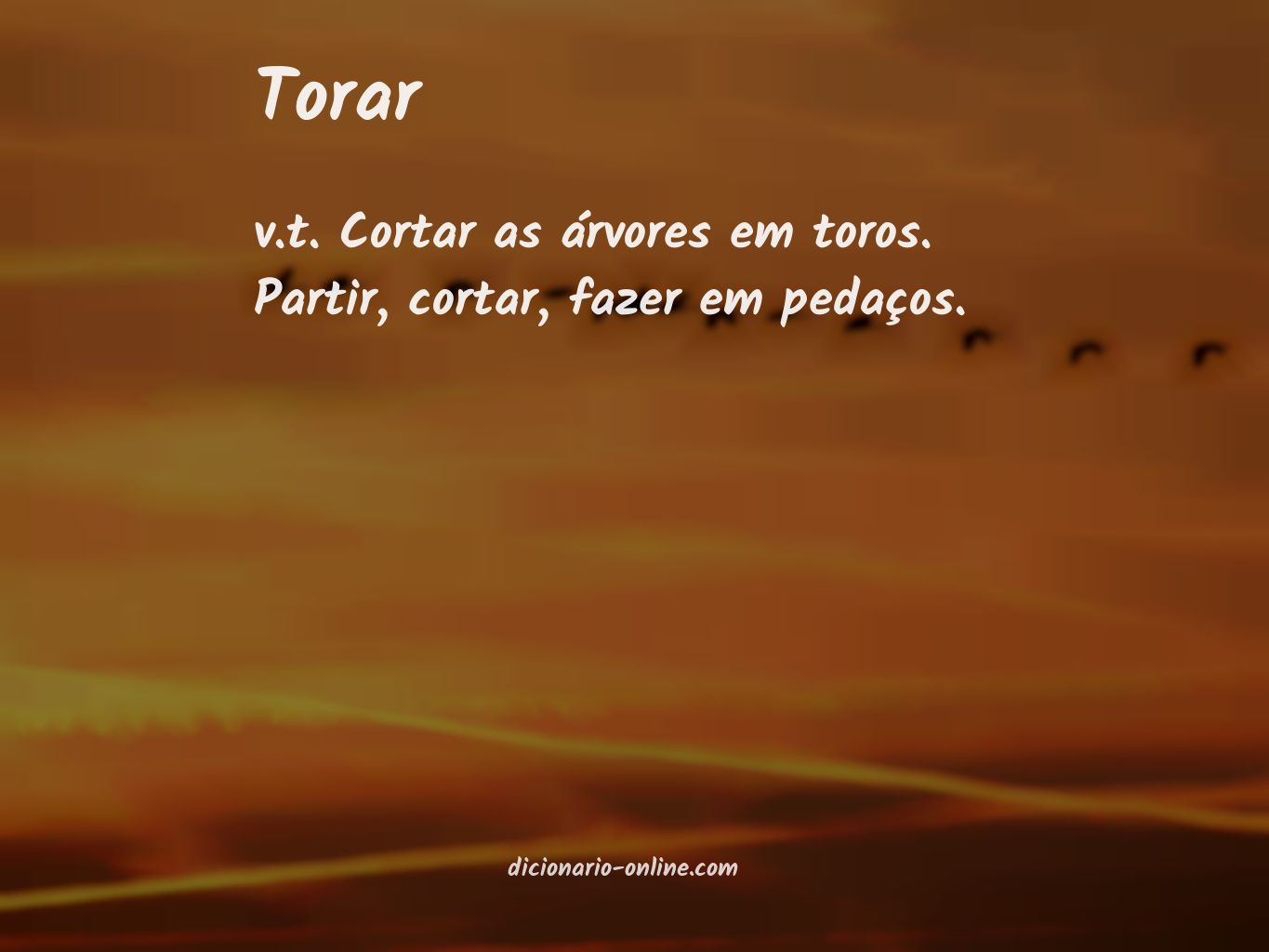 Significado de torar