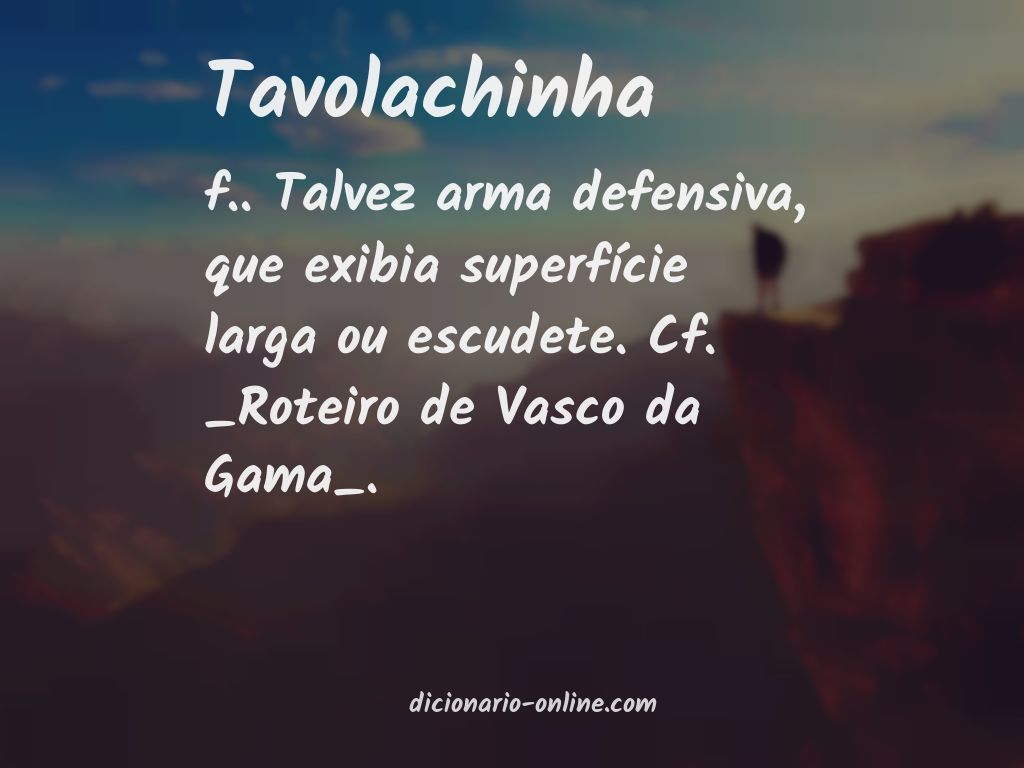 Significado de tavolachinha