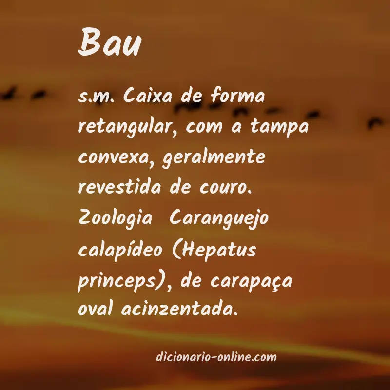Significado de bau