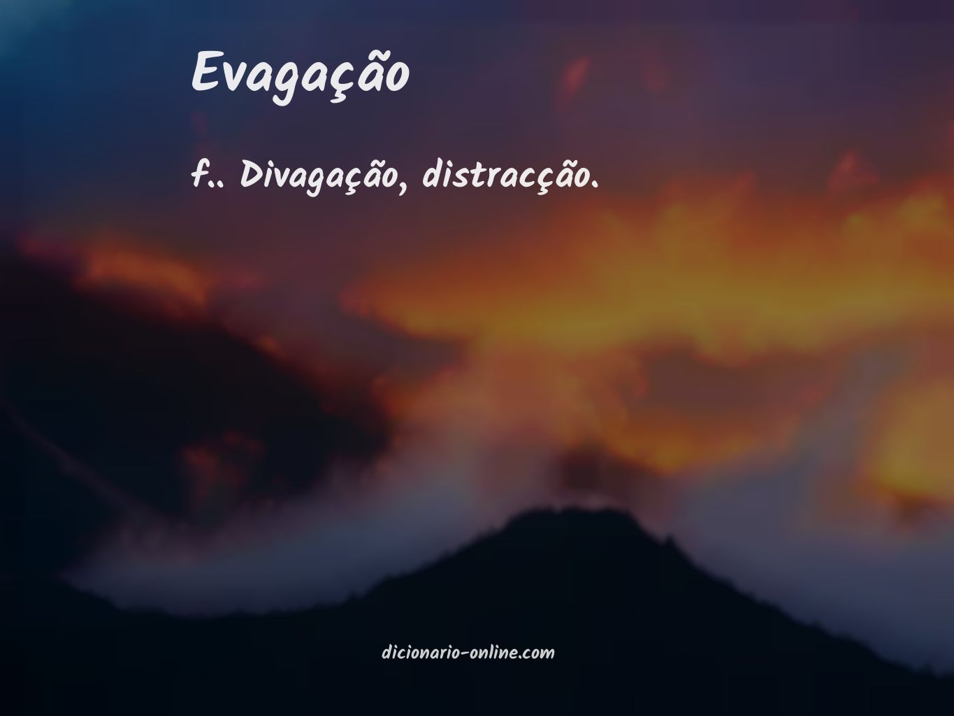 Significado de evagação