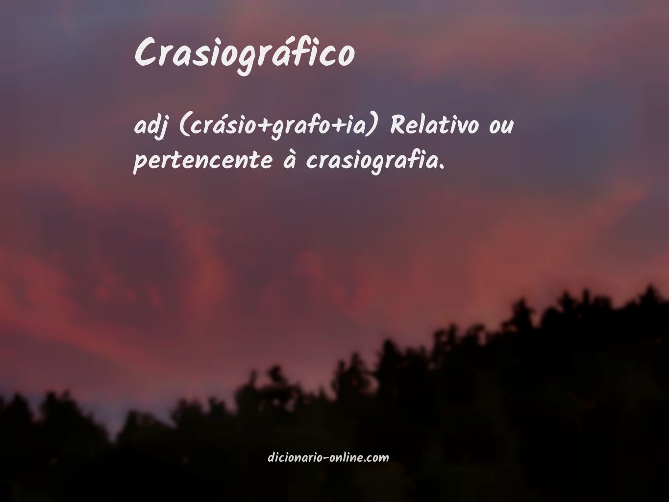 Significado de crasiográfico