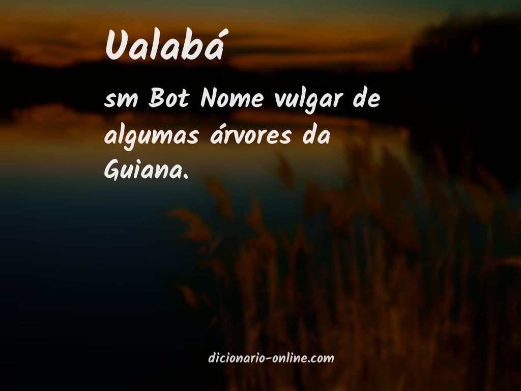 Significado de ualabá