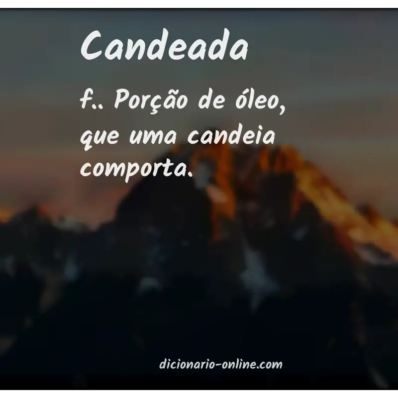 Significado de candeada