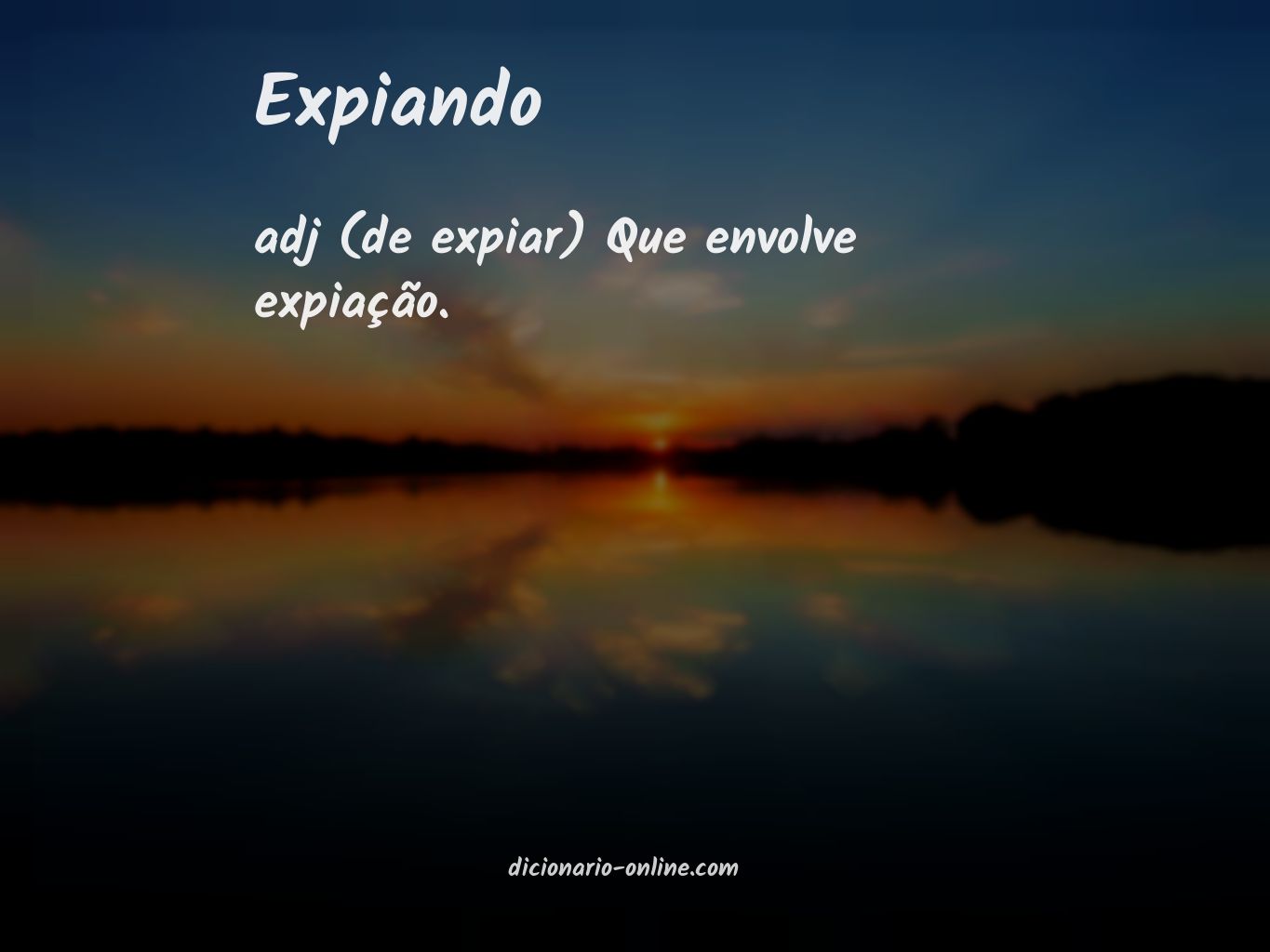 Significado de expiando