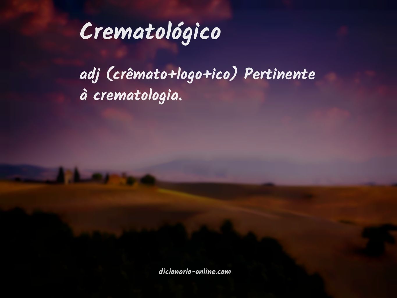 Significado de crematológico