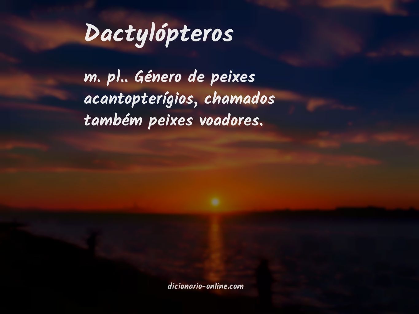 Significado de dactylópteros