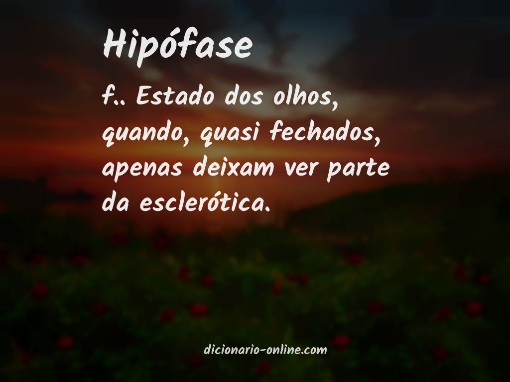 Significado de hipófase