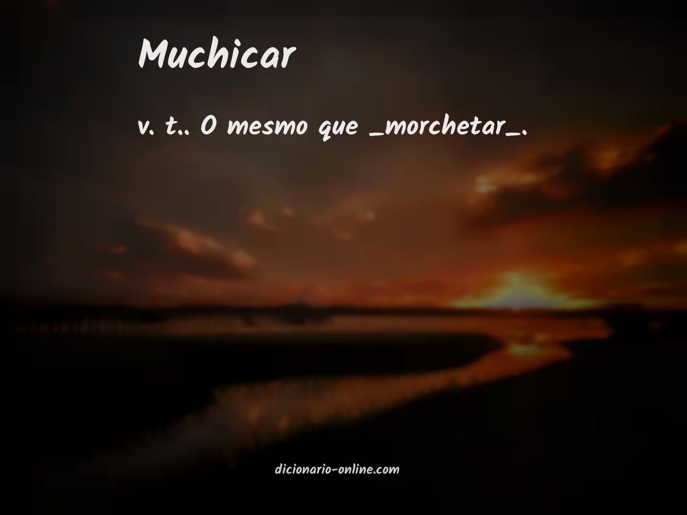 Significado de muchicar