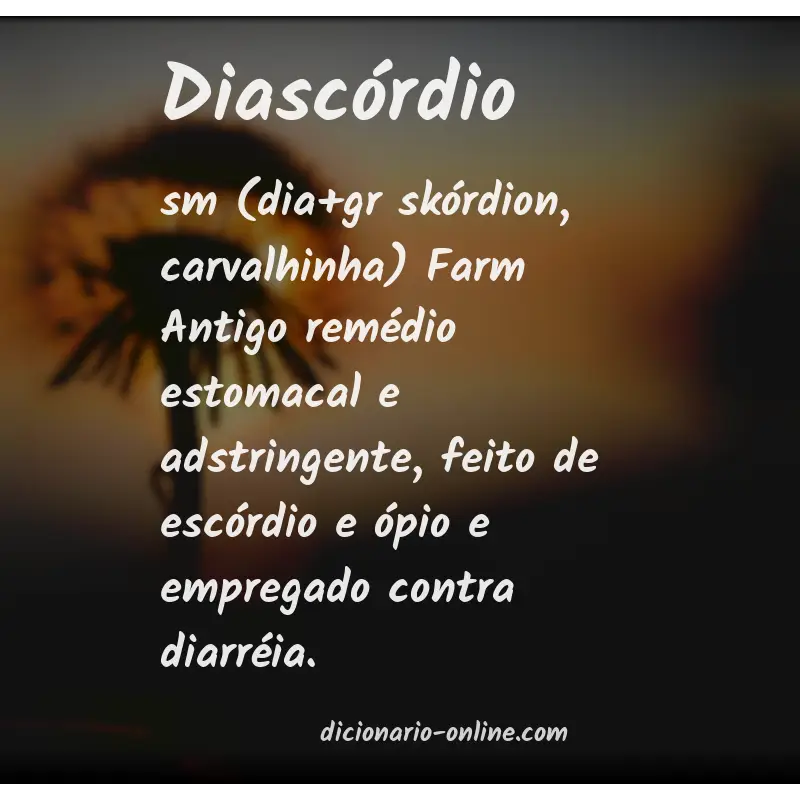 Significado de diascórdio