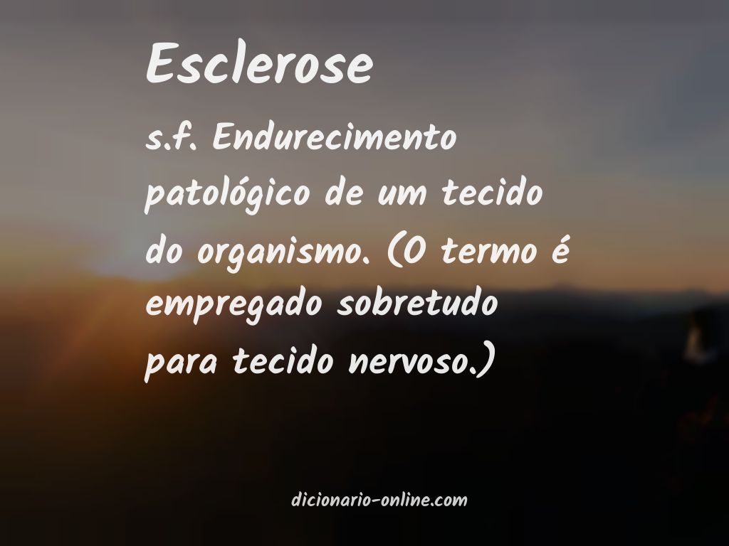 Significado de esclerose