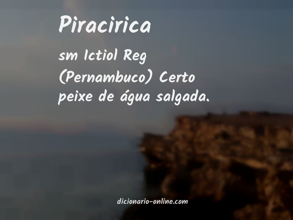 Significado de piracirica