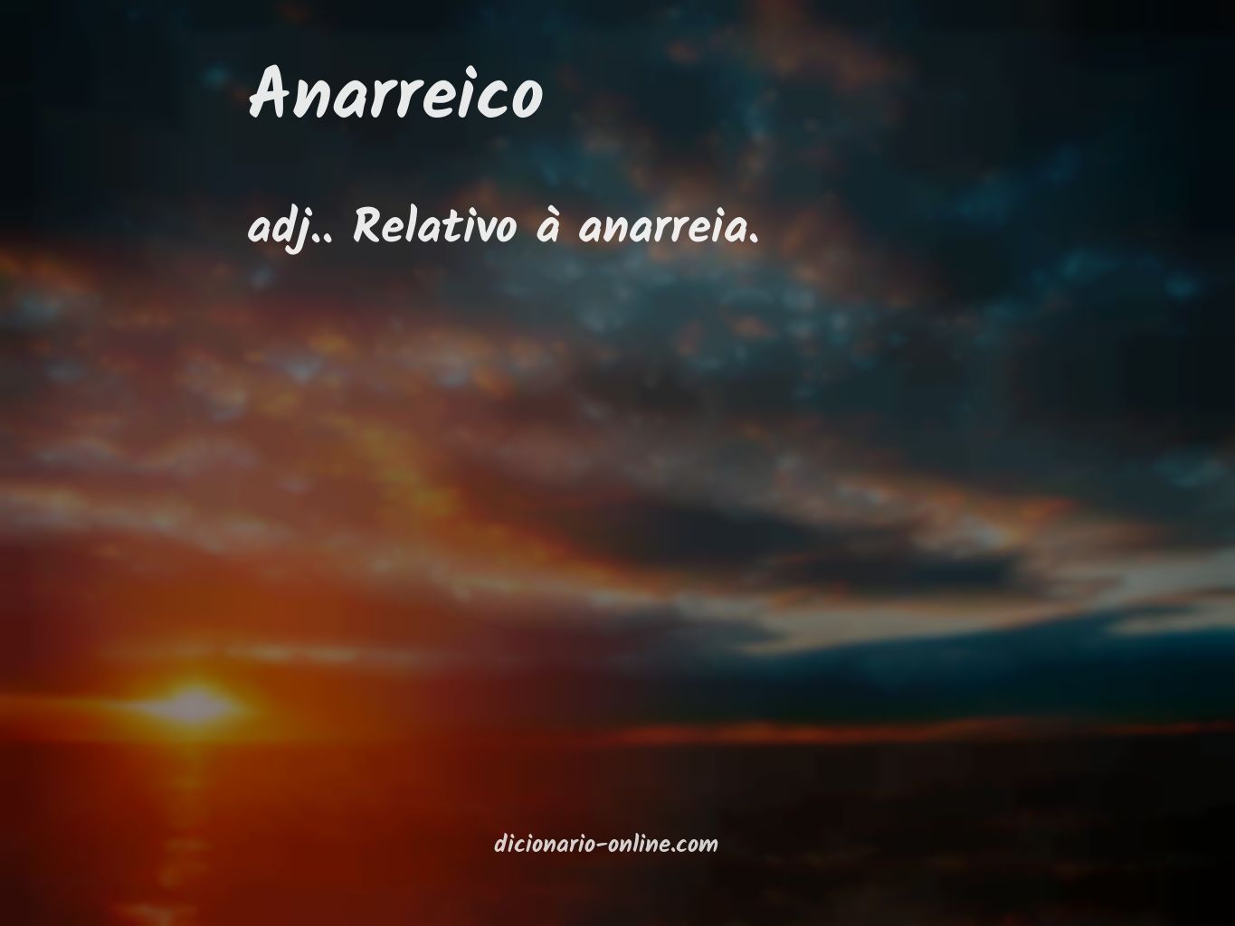 Significado de anarreico