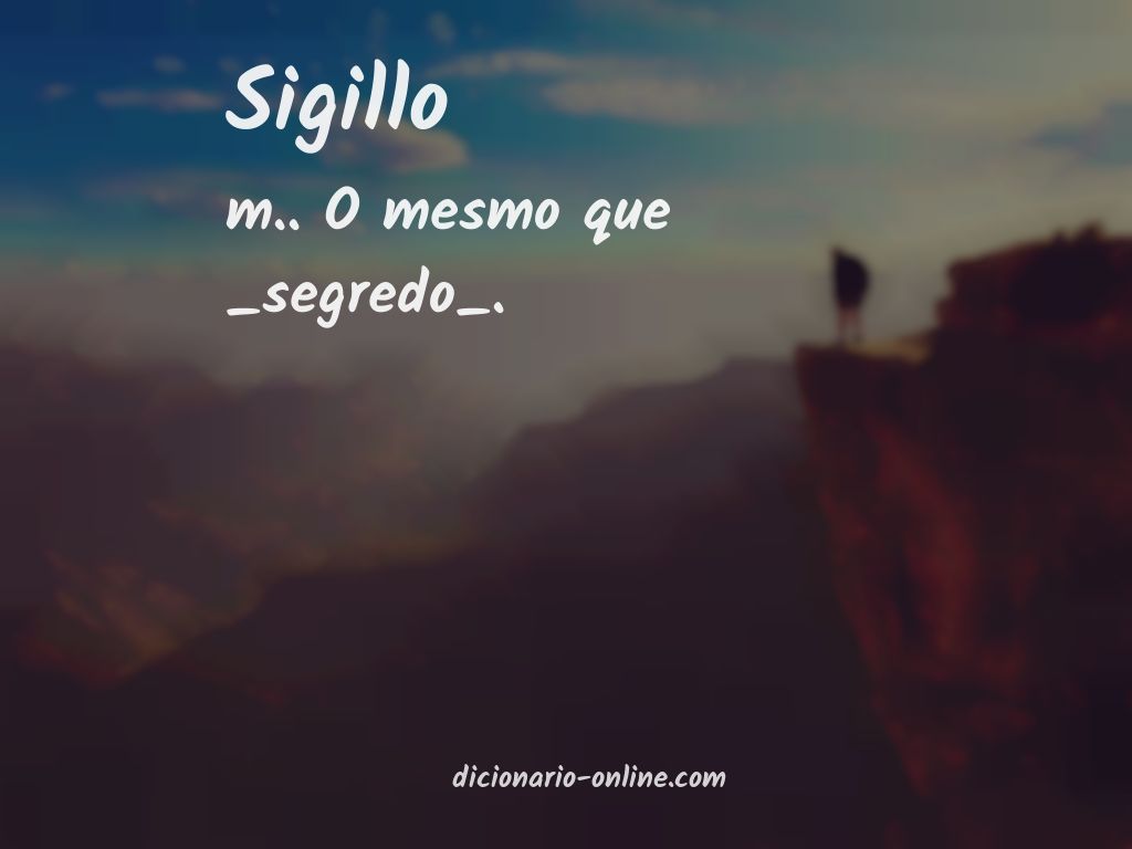 Significado de sigillo