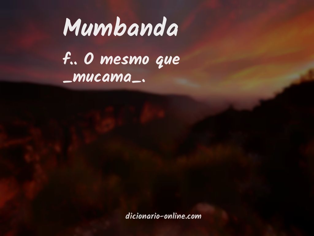 Significado de mumbanda