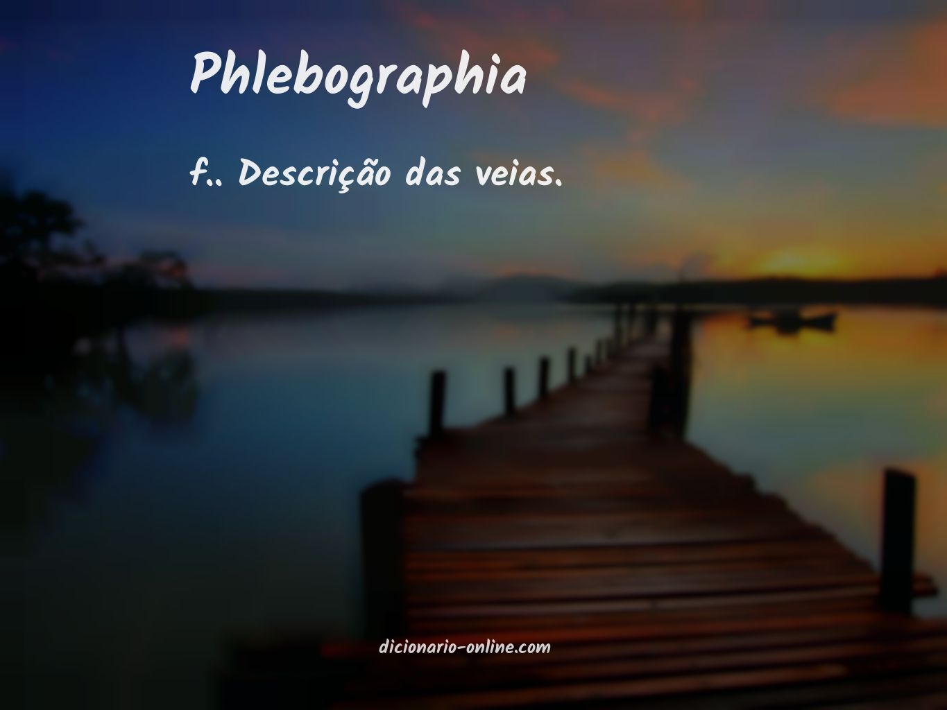 Significado de phlebographia