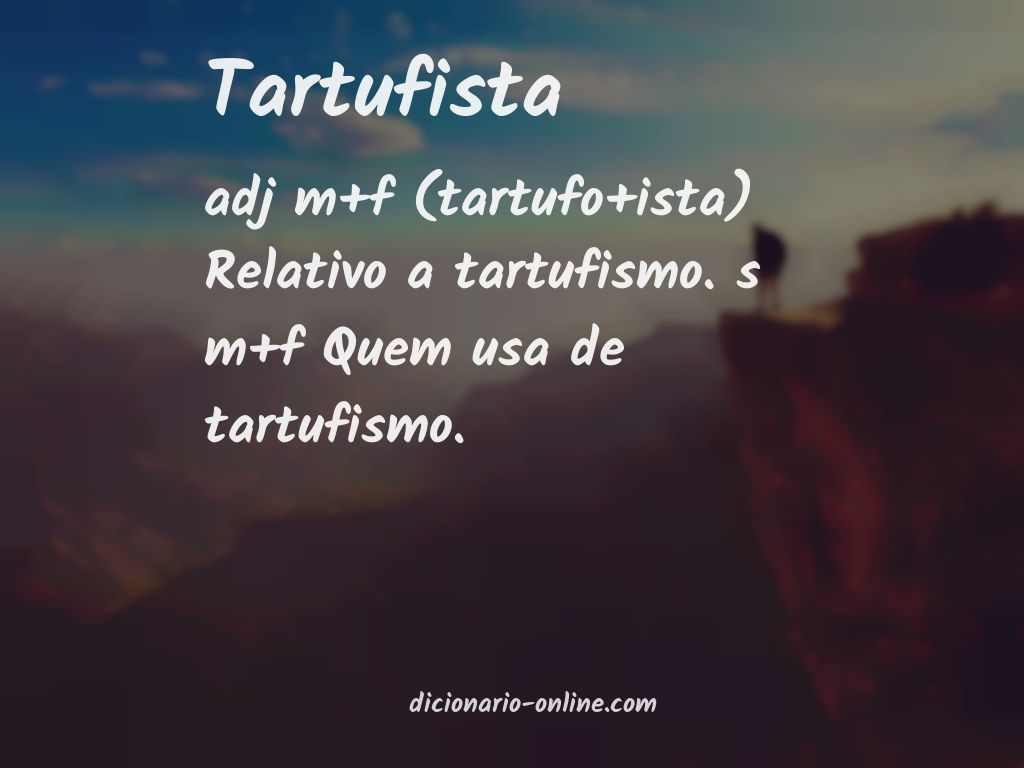 Significado de tartufista