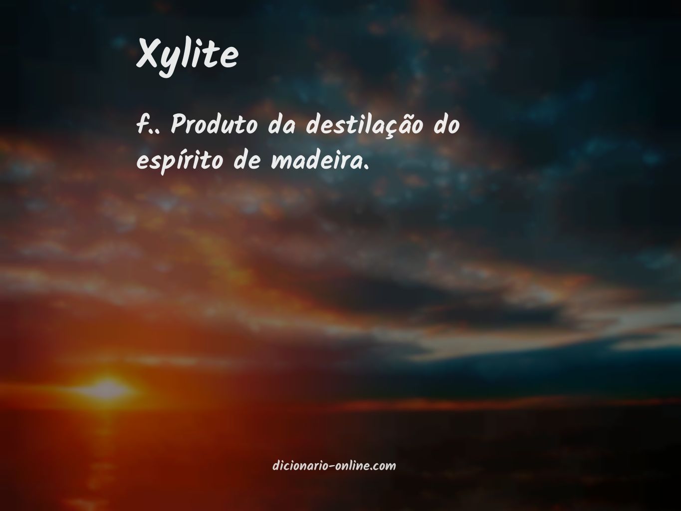 Significado de xylite