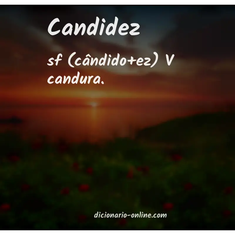 Significado de candidez