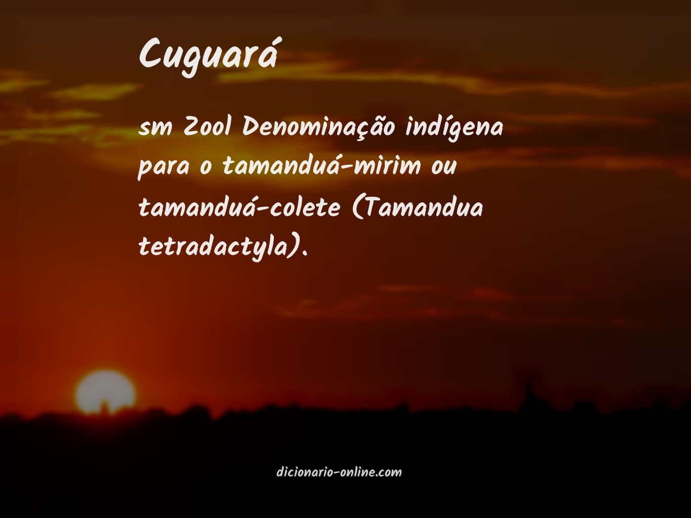 Significado de cuguará