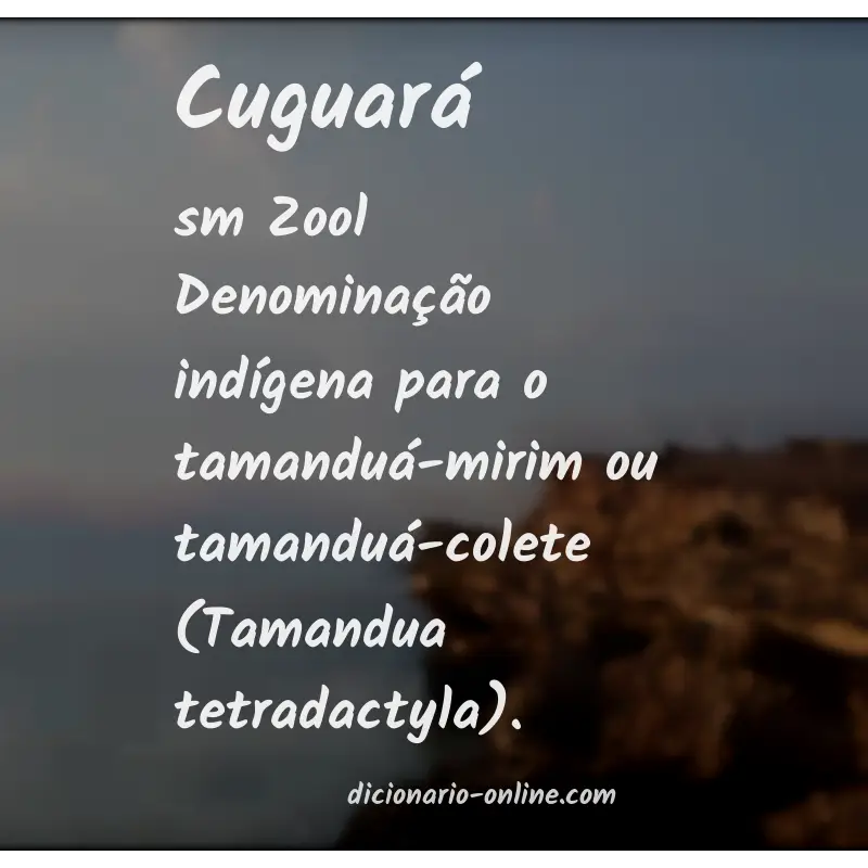 Significado de cuguará