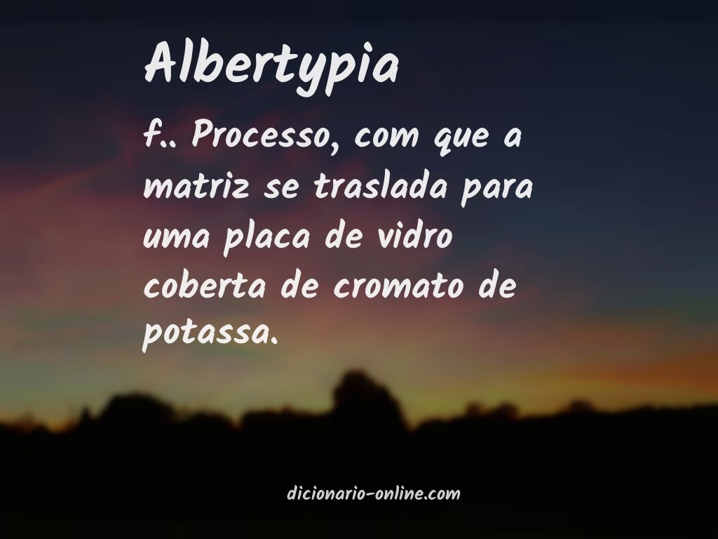 Significado de albertypia