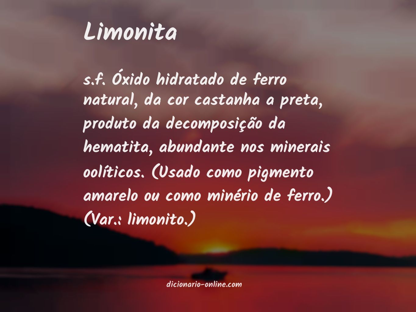 Significado de limonita