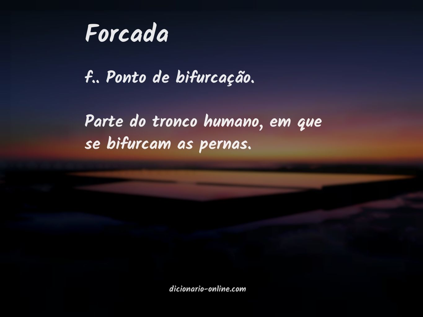 Significado de forcada