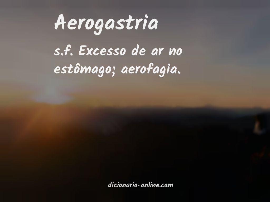 Significado de aerogastria