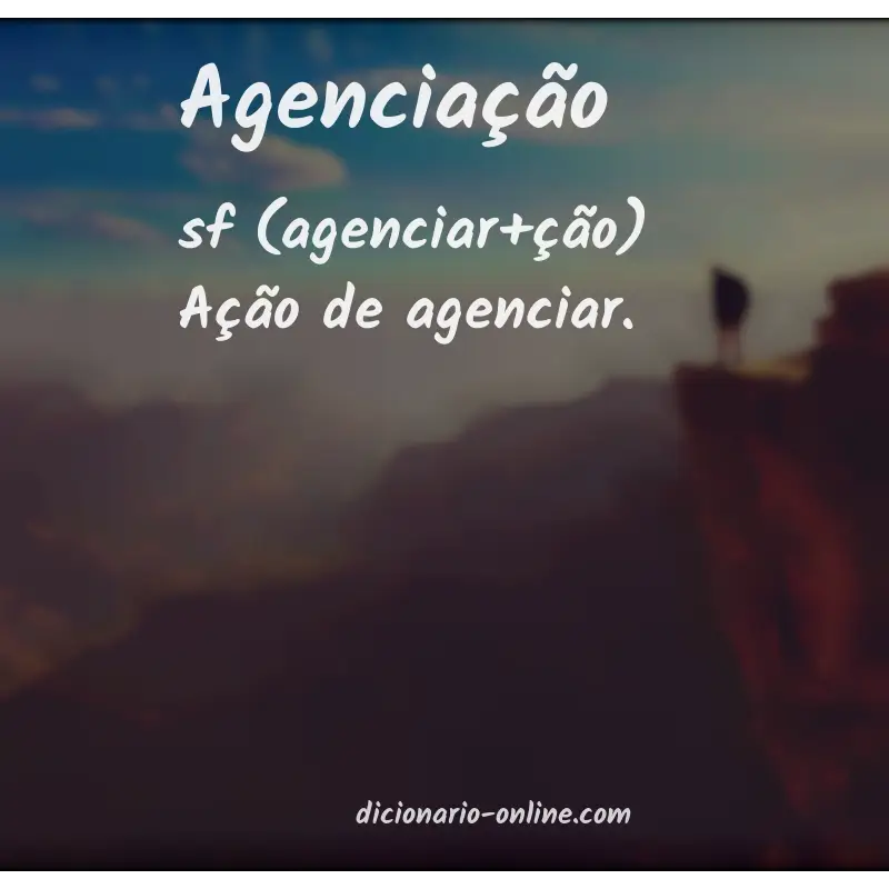 Significado de agenciação