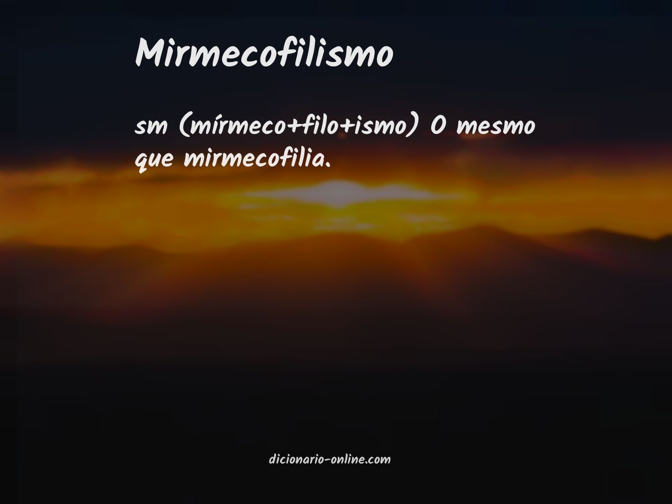 Significado de mirmecofilismo