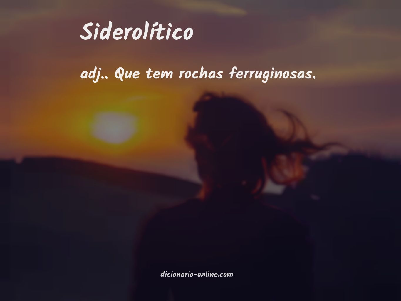 Significado de siderolítico