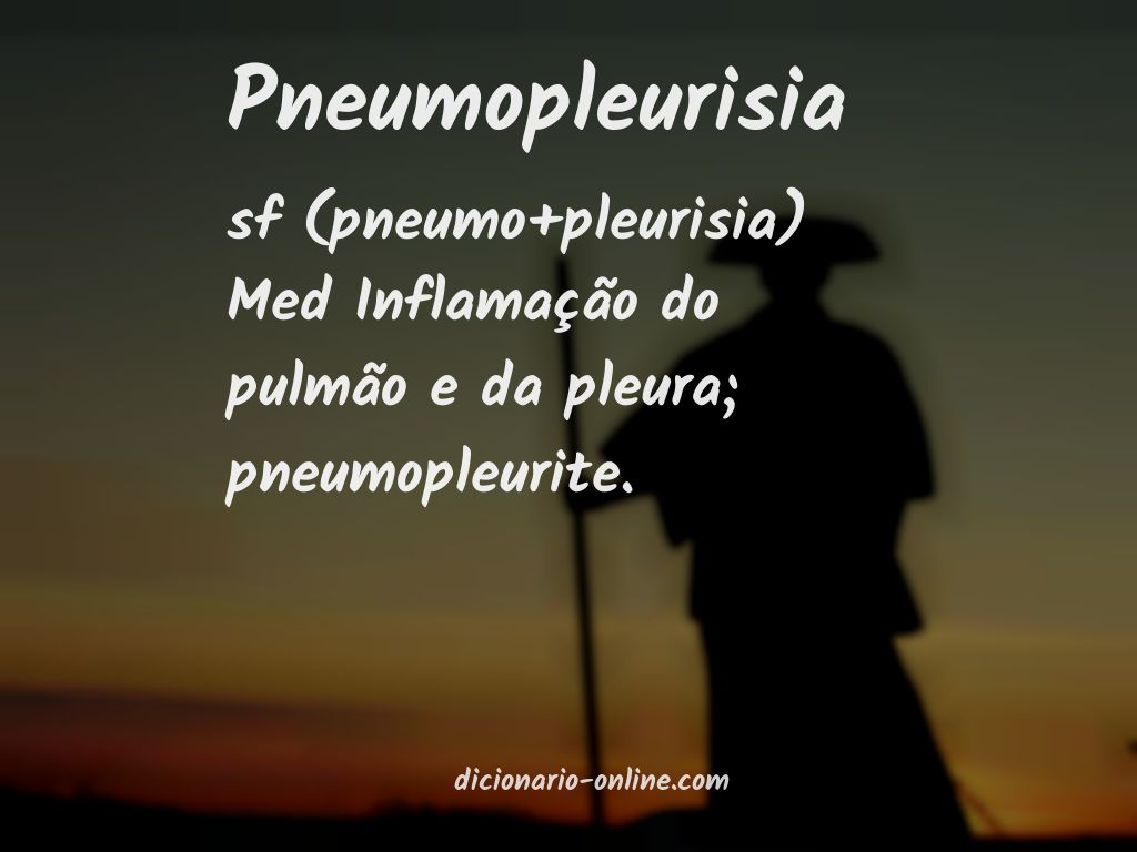 Significado de pneumopleurisia