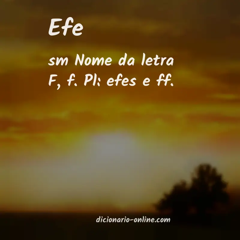 Significado de efe
