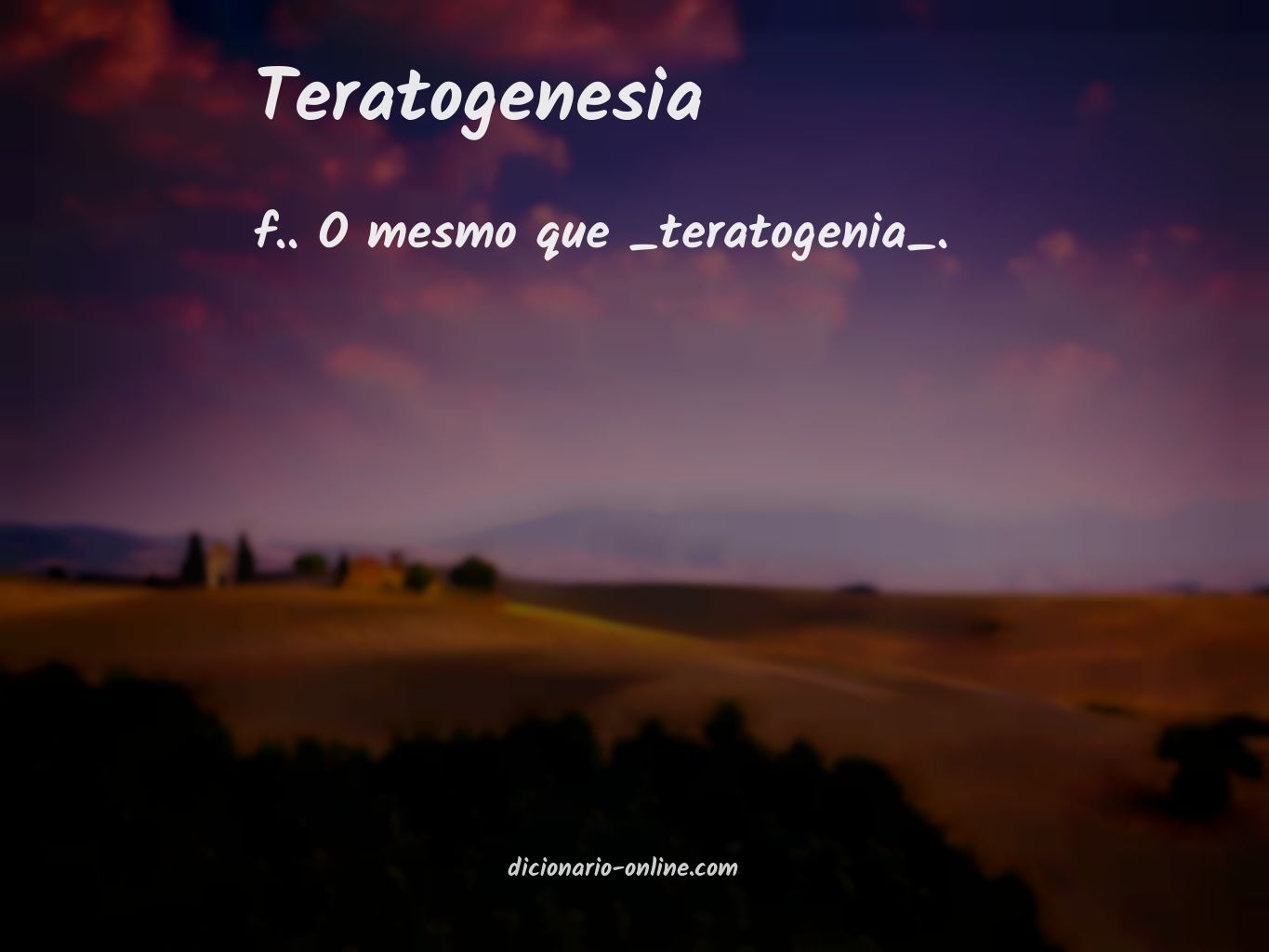 Significado de teratogenesia