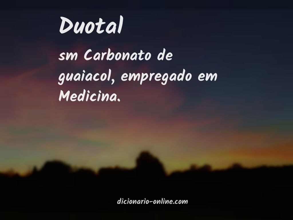 Significado de duotal