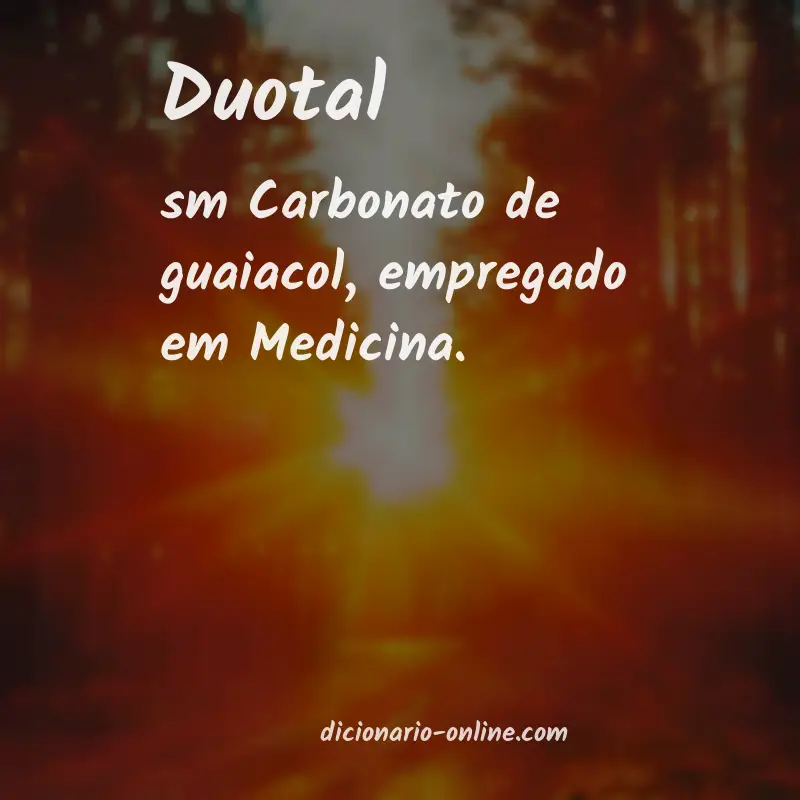 Significado de duotal