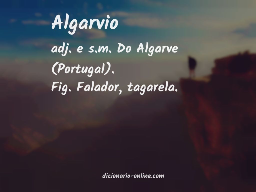 Significado de algarvio