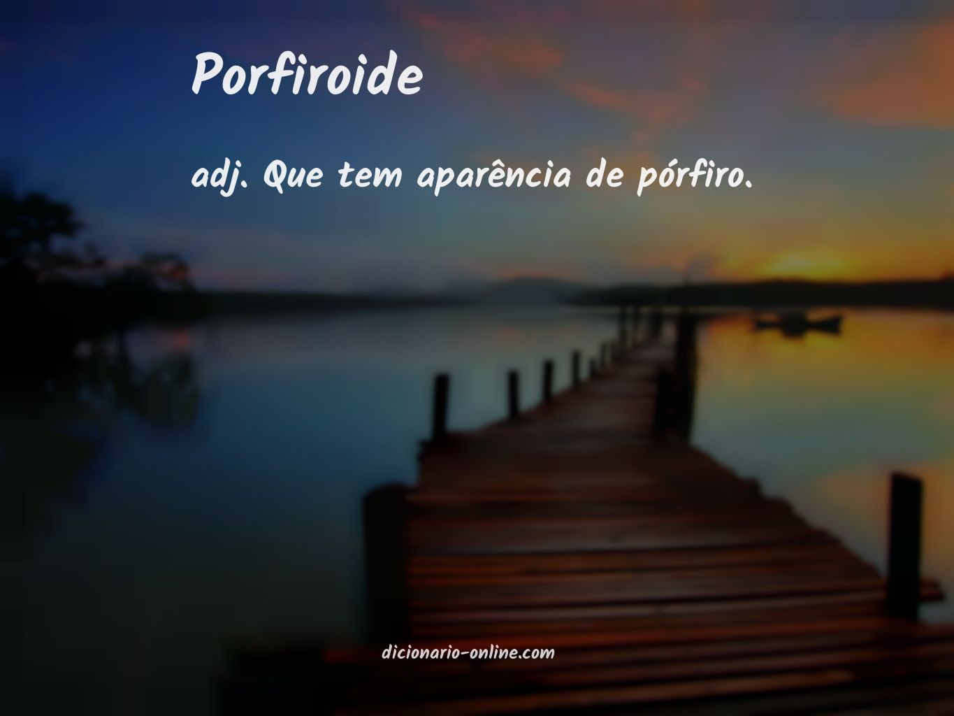 Significado de porfiroide