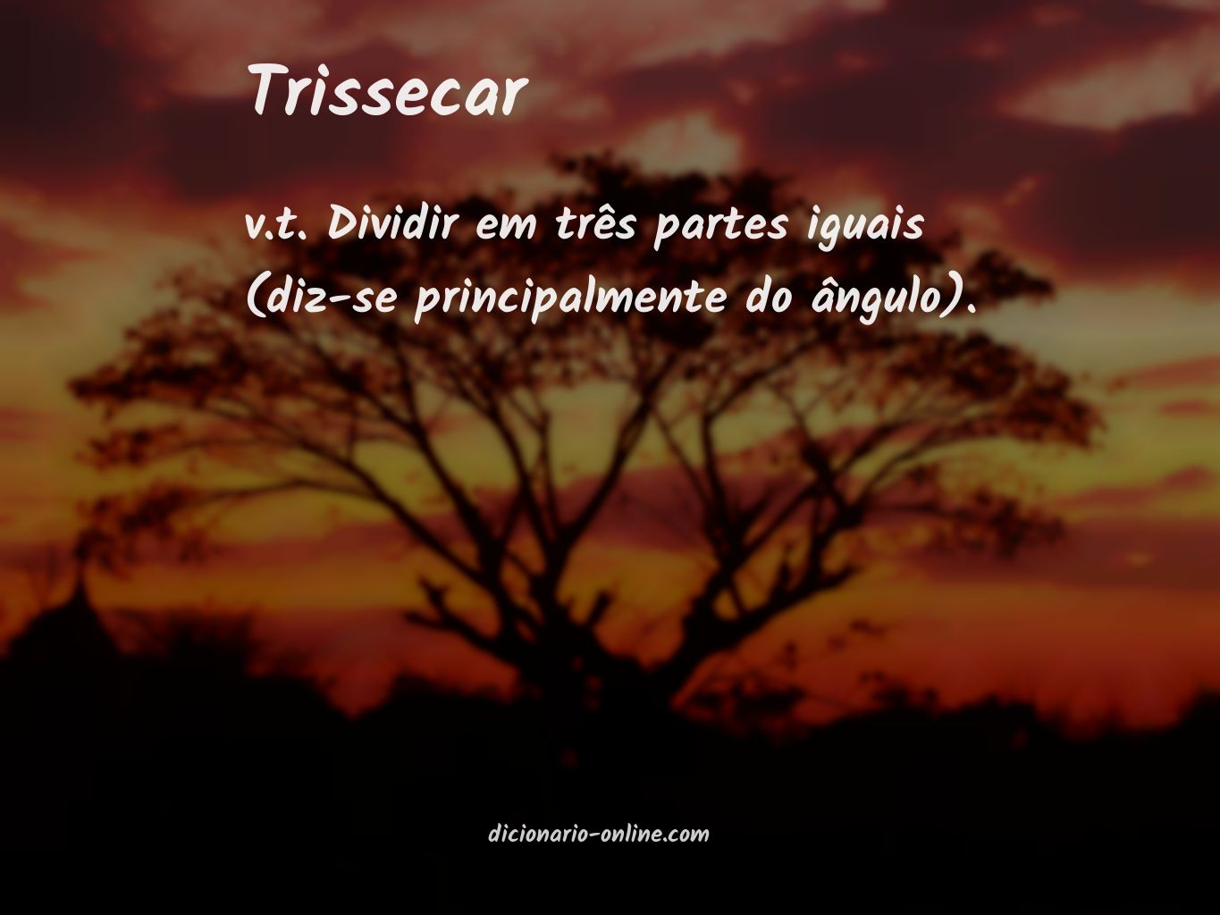 Significado de trissecar